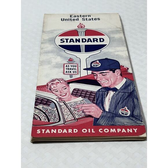 Vintage Standard Amoco Oil Company Central United States Map Advertising - Picture 10 of 13